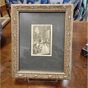 18th Century Erotic Engraving - Curious