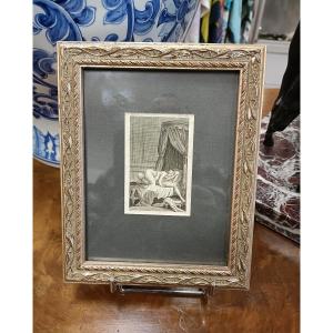 18th Century Erotic Engraving - Curious