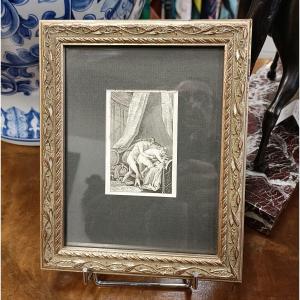 18th Century Erotic Engraving - Curious