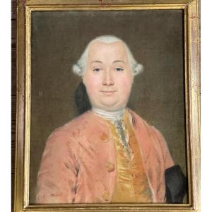 Portrait Of A Gentleman, Pastel On Paper Eighteenth Century