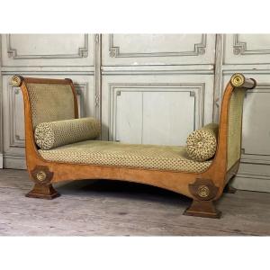 Empire Style Sofa Or Rest Bed, Circa 1900