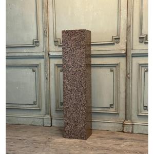 Pink Granite Base, Circa 1940