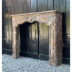 Regency Style Fireplace In Rance Marble, 19th Century