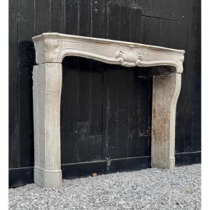 Regency Style Fireplace In Lime Stone Circa 1880 