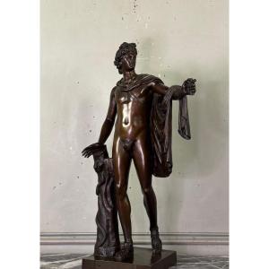 Apollo Belvedere, Bronze After The Antique, Foundry Mark, Jaboeuf And Rouard, Paris 