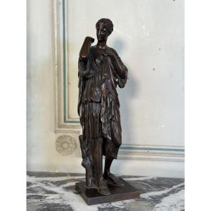 Diana Of Gabies, Bronze After The Antique, Circa 1900