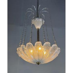 Murano Glass Fountain Chandelier, Venice Circa 1940