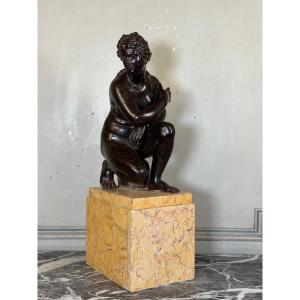 Crouching Venus, Cast After The Sculpture By Doidalsas Of Bithynia, 19th Century 