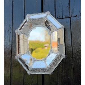 Venetian Mirror In Murano Glass, Circa 1930