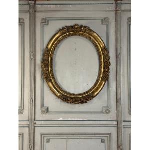 Regency Frame In Carved And Gilded Wood, 18th Century