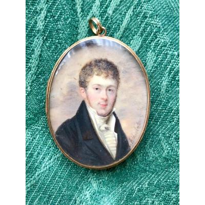 Miniature Signed A. Delatour