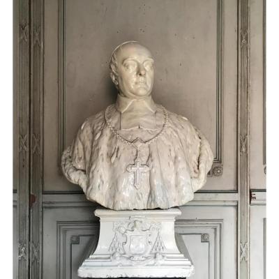 Bust Of A Plaster Prelate