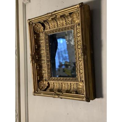 Carved Golden Wood Frame, Early XIXth Century
