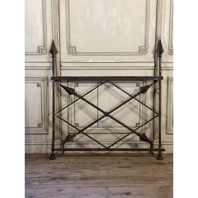 Barrier Or Railing In Iron Garnished With Lance, XVIIIth Century