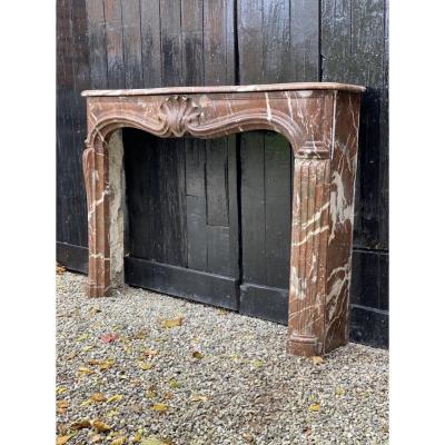 Louis XV Fireplace In Rances Marble XVIIIth Century