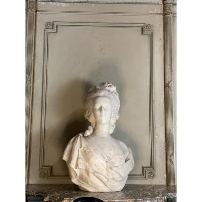Marie-antoinette, Carrara Marble Bust