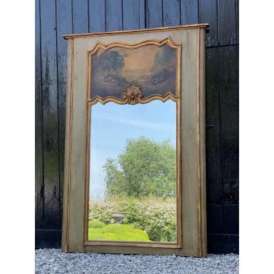 Miroir, Trumeau De Cheminée De Style Louis XV 