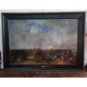 Painting Battle Of Waterloo  "jean-charles Langlois"
