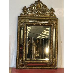 Importante Miroir   Parcloses  XIX  siècle