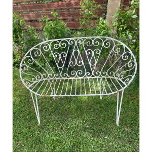 Wrought Iron Bench 