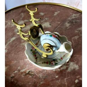 Encrier Porcelaine XIX Siècle