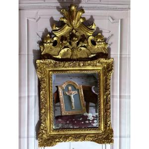 18th Century Regency Period Gilded Wood Mirror 