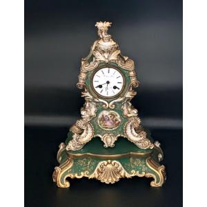 Rococo-style Porcelain Table Sign And Base