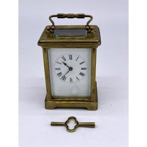 Brass Travel Officer's Clock 