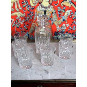 Crystal Whisky Service Signed Cristal De Paris