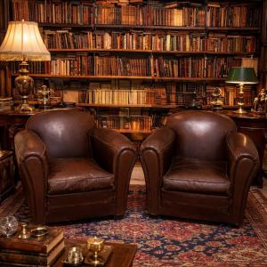 Art Deco Club Armchairs