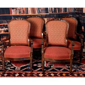 Restoration Period Mahogany Armchair