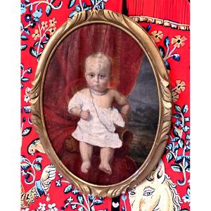 Portrait Of A Young Baby In A French School 
