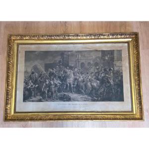 Henri IV In Paris Large Engraving By Paolo Toschi After François Gérard 19th