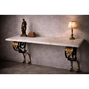 Wrought Iron Console 