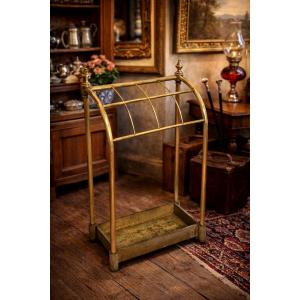 Brass And Cast Iron Umbrella Stand