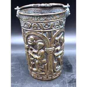  Holy Water Bucket, 19th Century 