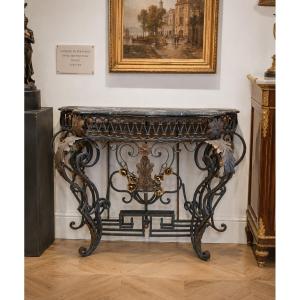Wrought Iron Console