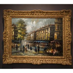 Tableau Scènes Parisienne Burnett