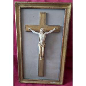 Christ In Carved Ivory XVIII Centuries