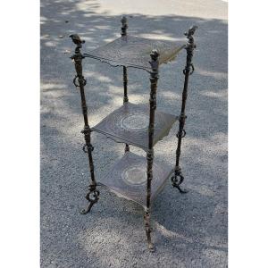 19th Century Cast Iron Pedestal Table 