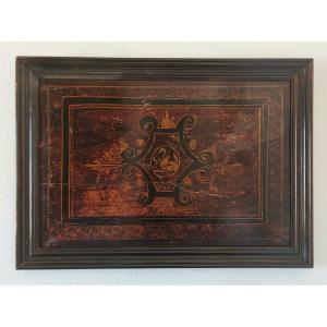 19th Century Painted Wooden Panel