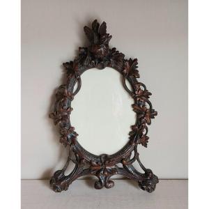 Oval Walnut Frame, Crafted In The Black Forest