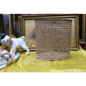 Mathieu Matégot Small Perforated Metal Desk Basket