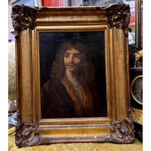 Portrait Of Jean Baptiste Pocquelin, Known As Molière, Oil On Canvas, Early 19th Century