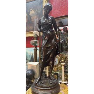 Carlier Large Bronze Sculpture Candor