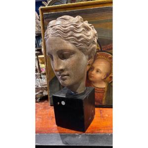 Terracotta Sculpture Of Atalanta, Goddess Of The Amazons Circa 1950 Greek Mythology