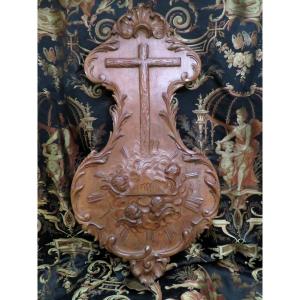 Glory In Walnut In Carved Walnut D Cherubs In Cloud Nineteenth Crucifix Religious Art