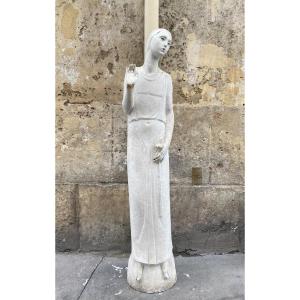 Archangel Gabriel, Large Plaster Statue Circa 1930