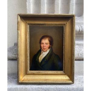 Portrait Of A Man In The Taste Of Boilly Around 1820