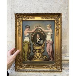 Presumed Portrait Of Jean-baptiste Isabey, Oil On Canvas Circa 1820/30u
